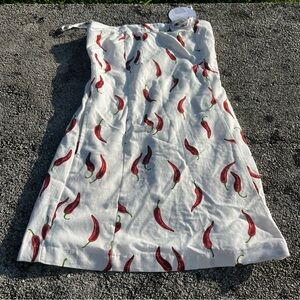 NWT Jessica Simpson Strapless Chili Pepper Mini Dress Size Small